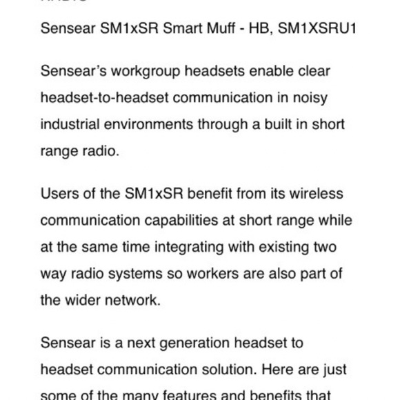 2 pairs of Sensear SM1X SR headset to headset communication - Picture 8 of 10